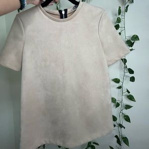 Suede top